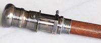 Designer Wooden Walking Stick Nautical Telescope Handle Walking Cane Brass Telescope Stick