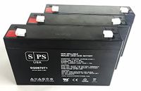 SPS Brand 6V 7Ah Replacement Battery for MK ES7-6 Patriot (6V 7.2AH) Wheelchair (3 Pack)