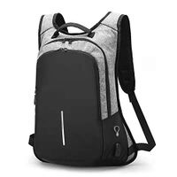 Travel Laptop Backpack USB Charging Port,Water Resistant Fits 15.6 Inch Laptop and Notebook Grey