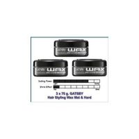 3 X 75 G. Gatsby Hair Styling WAX MAT & Hard From Japan for MEN Made in Thailand