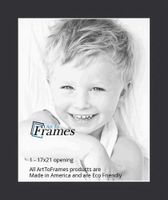 17x21 Smooth Black / Black Custom Mat for Picture Frame with 13x17 opening size (Mat Only, Frame NOT Included)