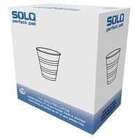 Dart Y5PFTPK Perfect Pack 5 oz Trans Ribbed Wall PS Cup (Case of 750)