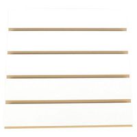 KC Store Fixtures A01104 Slatwall Melamine, 4' x 8' x 3" Oc, White (Pack of 5)