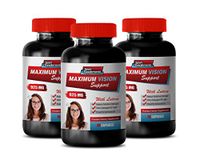 Eye Formula & Vision Support - Maximum Vision Support 925MG - with Lutein - Grape Seed Extract Skin - 3 Bottle 180 Capsules