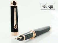 Montegrappa NeroUno Linea Red Gold Broad Point Fountain Pen - ISNRC5AC