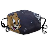 SSUJ7 Tom and Jerry Men Women Adjustable Earloop Mouth Guard Anti-Dust Washable Reusable Mouth Guard for Kids Teens Adults Anti Pollution,Anti-smog