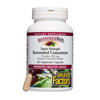 ResveratrolRich by Natural Factors, Super Strength Resveratrol Concentrate, Promotes Healthy Aging, 60 capsules (60 servings)