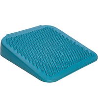 Fun and Function Lean-N-Learn Wedge Cushion Seat Blue Large - Improves Sitting Posture & Attention for Kids and Adults Stimulates Sensory Awareness, One Side Smooth Other Side with Bumps 13"L x 13"W