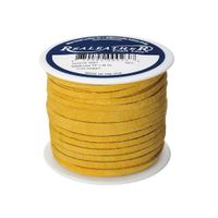 Suede Craft Lace Gold Nugget 1/8" x 25 yds. by Realeather Made in USA