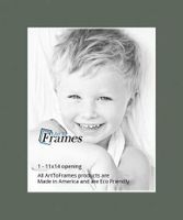 11x14 Olive / Forest Green Custom Mat for Picture Frame with 7x10 opening size (Mat Only, Frame NOT Included)