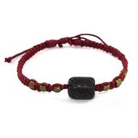 Relaxus Aroma Lava Bracelet Kit. Wearable Aromatherapy Diffuser Jewelry. 1.5ml Vial Pure Essential Oil Included (Energize)