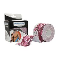 STpro Camouflage Elastic Waterproof Kinesiologie Tape 2" x 16.4 ft,Red