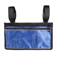 ZaRoing Wheelchair Side Bag Multifunctional, Armrest Pouch Organizer Bag, Phone Pockets for Wheelchair Disabled People Baby Stroller