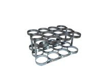 FWF Oxygen Rack Holds 12 (D OR E Style) CYLINDERS Diameter 4.3" Made in USA