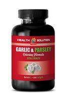 antioxidant Supplement for Men - Garlic & Parsley 600MG - ODORLESS Formula - Garlic with Parsley Pills - 1 Bottle 100 Softgels