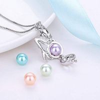 Freshwater Pearls Pearl Cage Mermaid Chain Necklace Pendant