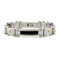 Stainless Steel Men's Cable Link Bracelet 8.5"