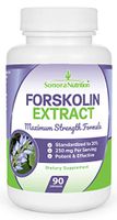 Forskolin Extract Ultimate Weight Loss Formula - 250 mg at 20% for 50 mg Active Forskolin -­ 90 Capsules/45 Day Supply