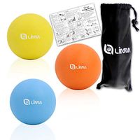 Limm Massage Balls for Back and Shoulder - Lacrosse Balls Massage Ball Therapy - Soft, Medium & Hard Set - Myofascial Release Balls - 2.5 Inches Trigger Point Massage Ball for Foot Pain & Deep Tissue