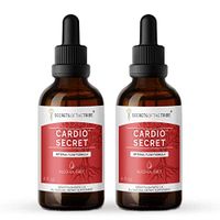 Secrets Of The Tribe - Cardio Secret, Herbal Supplement Blend Drops, Arterial Flow Formula. Alcohol-Free Liquid Extract 2x4 fl oz