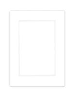 PA Framing, Photo Mat Board, 12 x 16 inches Frame for 8 x 12 inches Photo Art Size - White Core/White