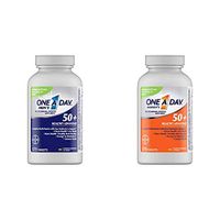 One A Day Men’s 50+ Healthy Advantage Multivitamin, 175 count with Women's 50+ Healthy Advantage Multivitamin Multimineral Supplement Tablets, 175 Count