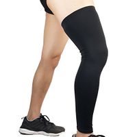 EDTara Leg Sleeves,Compression Knee Long Sleeves Anti-slip Sports Knee Protector for Basketball Football Sports 1Pcs