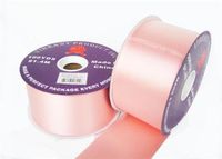 #40 Peach Flora Satin Ribbon 2.75" X 100 Yards(1 Roll)