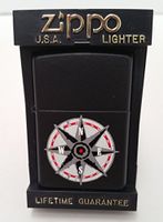 Zippo Lighter Cigarette Marlboro Miles Promotion Black Matte Finish Compass 1998