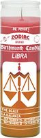 Libra Pink/Gold Candle - Zodiac Silkscreen 2 Colors 7 Day