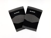Mark Knee Sleeves (One Pair) Knee Support for Running, Jogging, Sports, Joint Pain Relief, Arthritis and Injury Recovery (L)