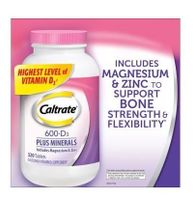 Caltrate 600+D3 Calcium and Vitamin D Supplement Tablet, 600 mg
