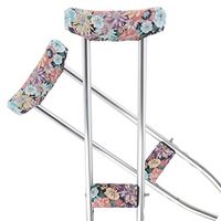 TOMMHANES AMISGUOER Crutch Underarm Pads Crutch Pad Crutch Hand Grip Covers Crutch Cover Washable OneSize (2 Armpit, 2 Hand Cushion) (CP04P)