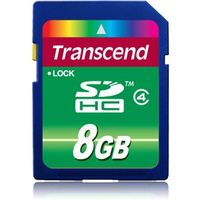Transcend TS8GSDHC4 SECURE DIGITAL, 8GB SDHC CLASS 4 (TS8GSDHC4)