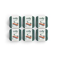 Welly Bandages - Bravery Badges, Flexible Fabric, Adhesive, Standard Shapes, Solid Colors - 48 Count (Pack of 6)