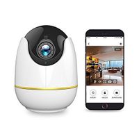 Dog Camera - 1080P Pet Camra with Two Way Audio, AI Human Detection, Cloud Storage 24-Seconds Smart Clips, Night Vision, Compatible with Alexa, Indoor Camera with Audio and APP, Camera for Pet/Baby