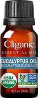 Cliganic USDA Organic Eucalyptus Essential Oil, 100% Pure | Natural Aromatherapy Oil for Diffuser/Humidifier, Steam Distilled (10ml) | 100% Satisfaction Guarantee