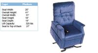 Lift Chair | Golden Technologies Capri Lift Chair Recliner: Color - Sandstone