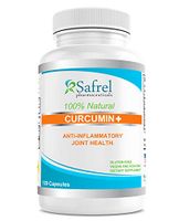 Safrel Turmeric Curcumin Supplement, Vegan, Gluten Free, 120 Capsules - Organic 95% Curcuminoids with Black Pepper, Ginger, Propolis, Cinnamon – Anti Inflammatory, Pain Relief Factor, Joint Support