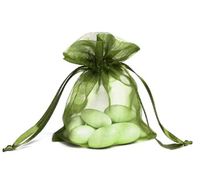 Sheer Organza Favor Bags - 3.5"x4.5" - Moss Green - 150 pack