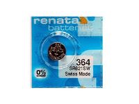 Renata 364 AG1 SR621SW SR621 SR60 363 164 LR621 LR60 D364 Silver Oxide Mercury Free Electronic Batteries x 5