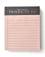 Blush To-Do List Notepad with Gold Foil
