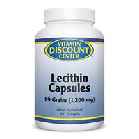 Vitamin Discount Center Lecithin 1200mg, 100 Softgels