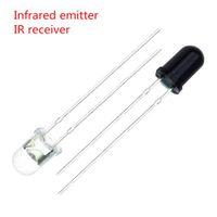 5mm 940nm LEDs Infrared Emitter and IR Receiver Diode Diodes 301A 10 Pairs