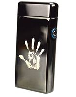 Unishow Dual Arc Electric USB Lighter Rechargeable Plasma Windproof Flameless Cigarette (Palm)