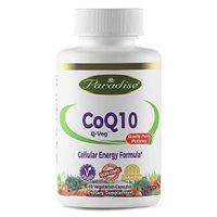 Paradise Herbs Vegetarian Capsules, Qveg Coq10, 60 Count