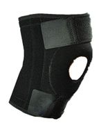 Oillian Adjustable Brace Knee Neoprene Patella Support Belt Fastener Elastic Strap for Runing Biking Outdoor Sports Prevent Injury for Men and Women Black