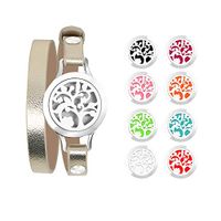 KOKO AROMA Essential Oil Diffuser Bracelet Bracelets: Stainless Steel Aromatherapy Bangle or Leather Jewelry Woman Birthday Gifts for Mom,Sister,Girlfriend