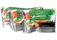 Energybolizer Perfect Weight Herbal Slimming Tea ORANGE FLAVOR. All Natural colon cleanse and complete digestive support, Pack of 3