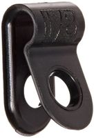 Standard Duty Nylon Cable Clamp, 0.125" Diameter, 0.378" Width, Black